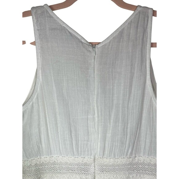 J Gee Dress Womens Sz Small White Lace Sleeveless Maxi Cottagecore Bridal Boho - Picture 4 of 13